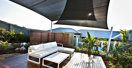 Sonnensegel, Balkon-Sichtschutz & Windschutz