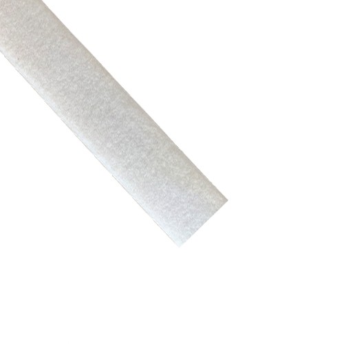 Klettverschluss Flauschband schweißbar, 50 mm, weiß, Meterware